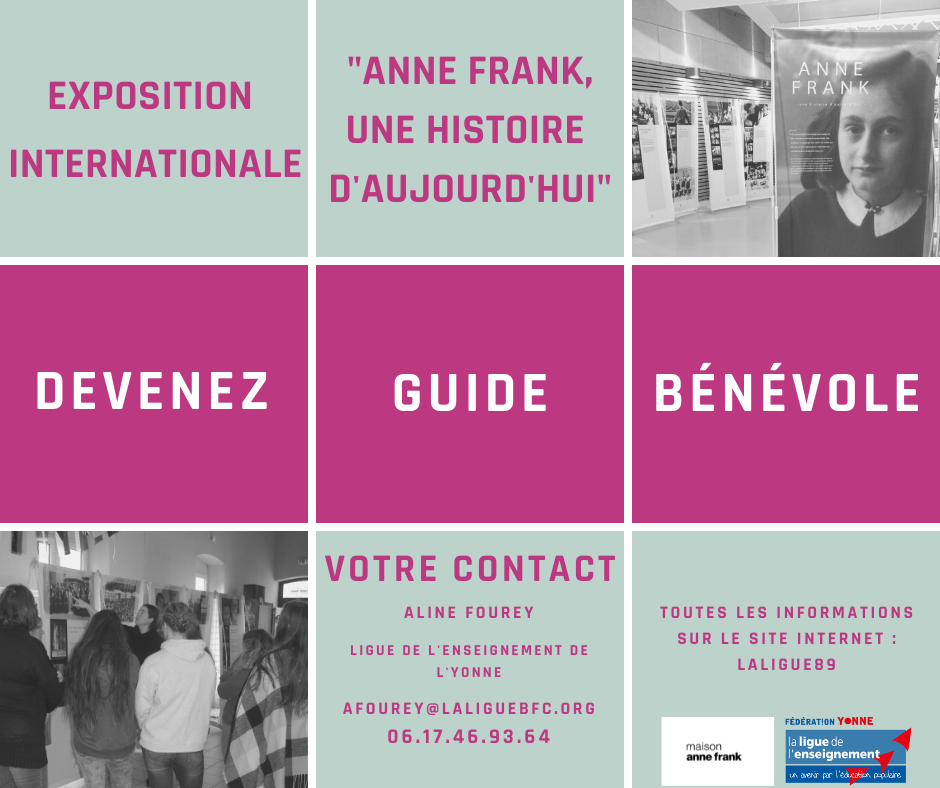 Devenez Guide Bénévole pour l'exposition Anne Frank